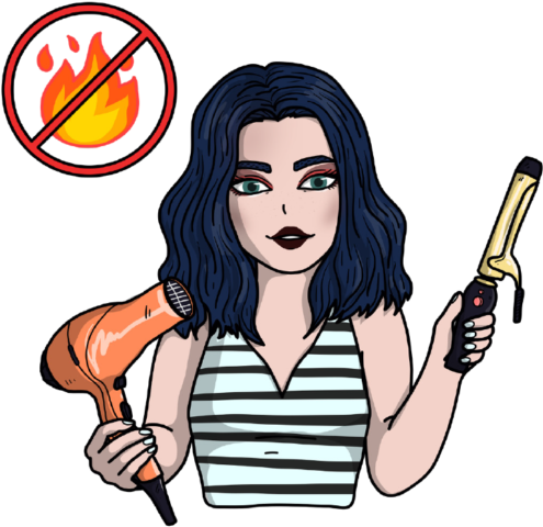 Heat Guard Hair Protector - Cartoon (550x550)