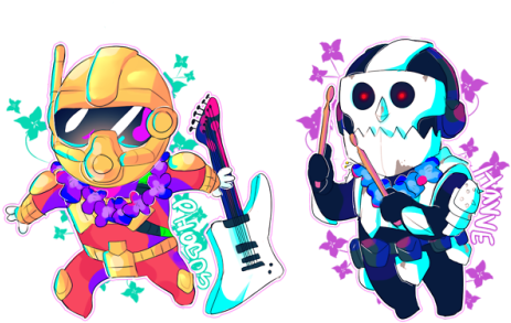 Hey, I Made Some Sick Nasty Stickers For @twrpzine - Illustration (500x367)