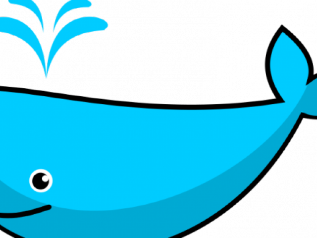Blue Whale Clipart Animated - Blue Whale Clip Art (640x480)