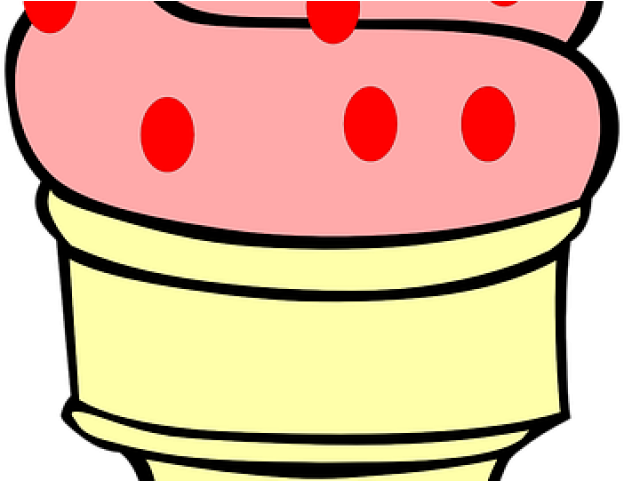 Cream Clipart Krim - Swirly Ice Cream Cone Drawing (640x480)