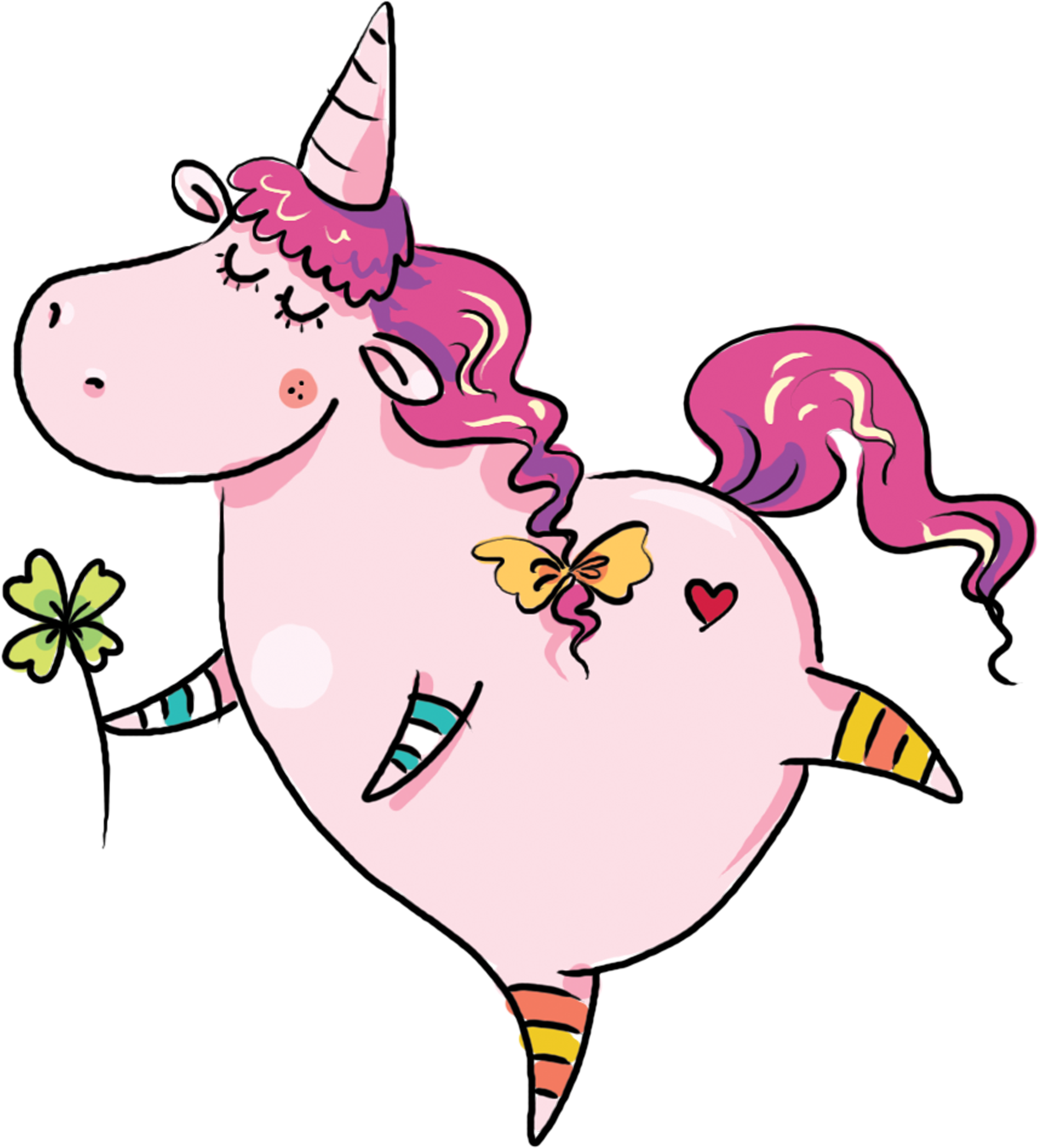 Merry Unicorn Christmas Unicorn, Unicorns, Funny Animals, - Cartoon (4200x3543)