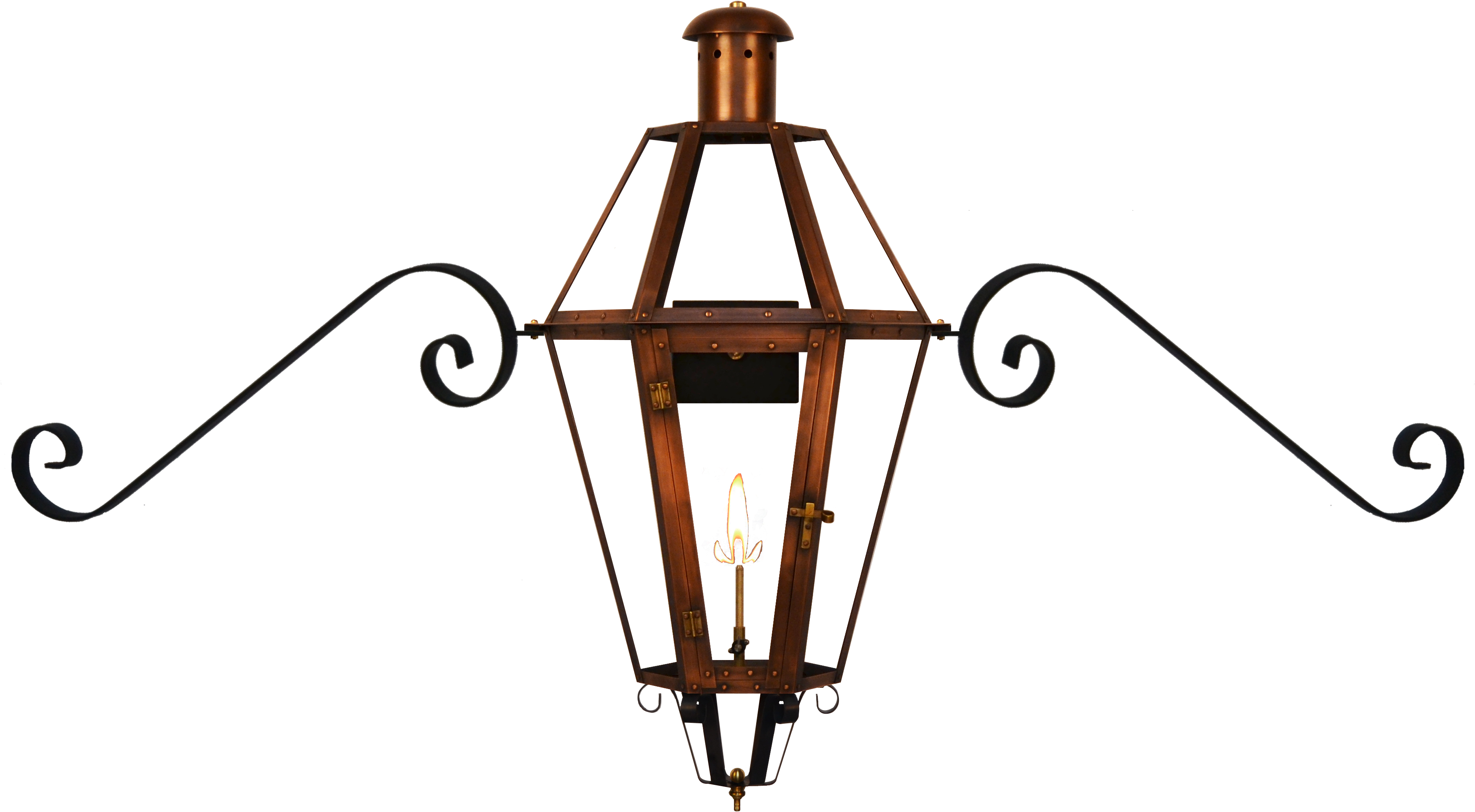 Mount Vernon Wall Mount With Classic Mustache Bracket - Flambeau Lamp Scroll Bracket (3934x2328)