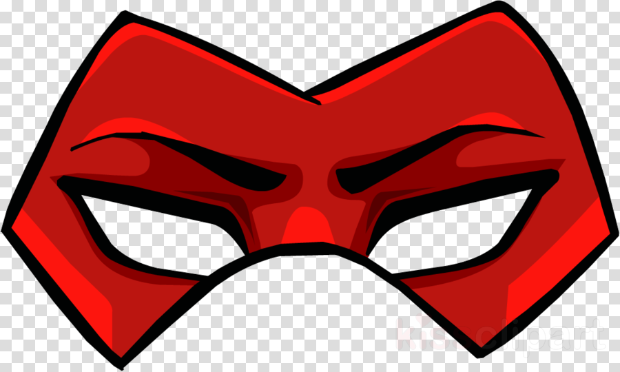 Red Mask Png Clipart Mask Clip Art - Png Iphone Emoji Heart (900x540)