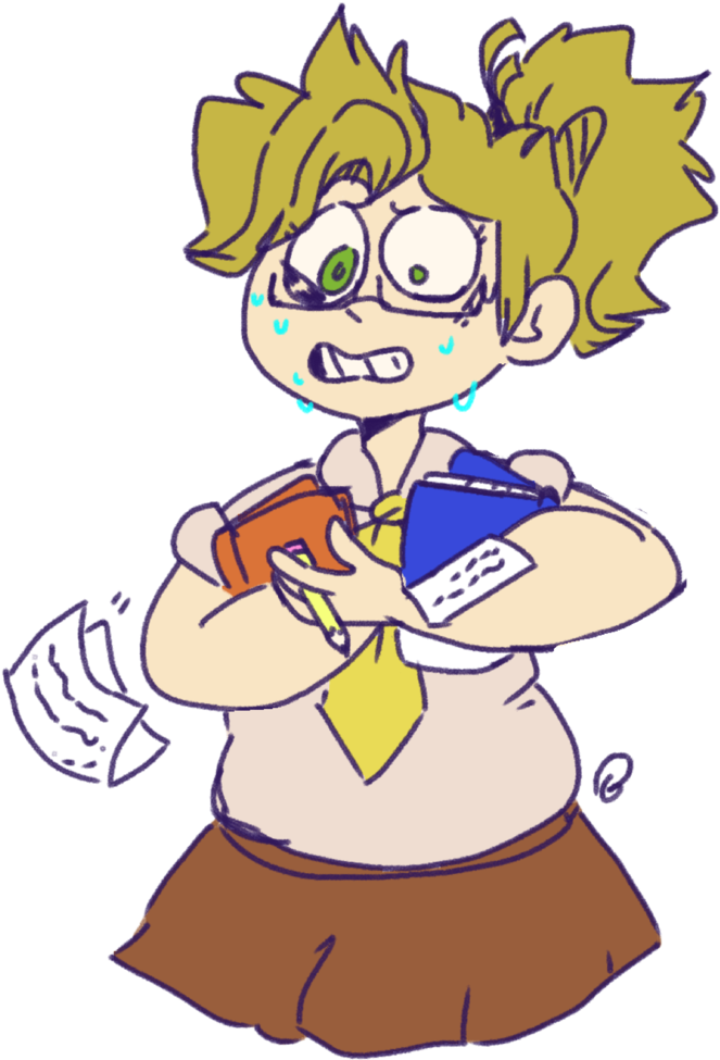 Transparent Library Why Do You Write Like Re Of - Cartoon Running Out Of Time (735x1088)