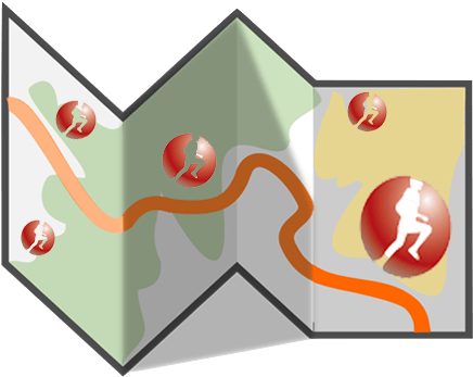 Not Sure Which Progress Location Is Closest To You - Clipart Map Folded Png (477x358)