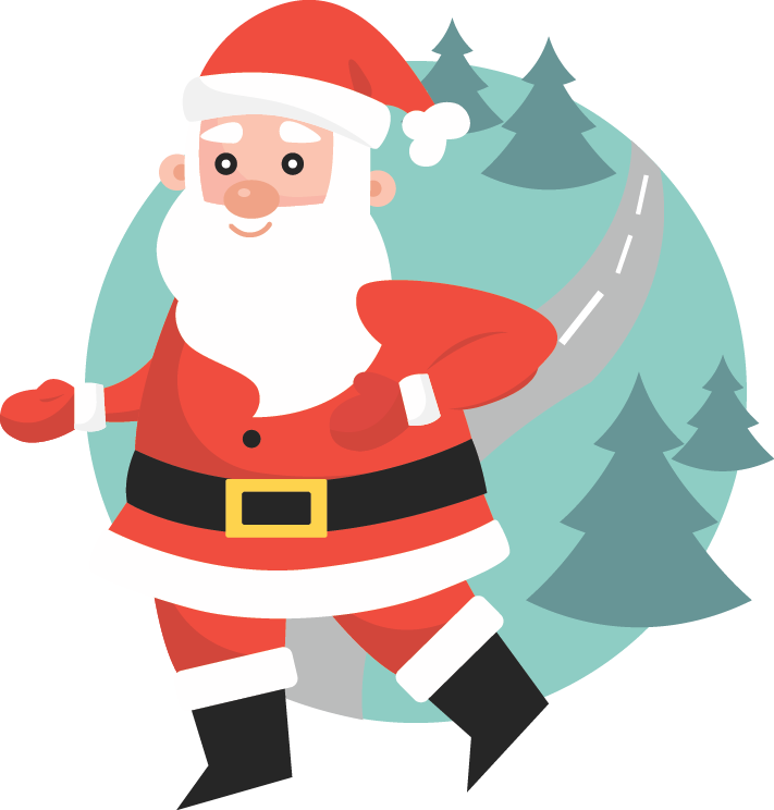 Baguio Christmas Run Active Pinas Image Ⓒ - Cartoon (711x744)