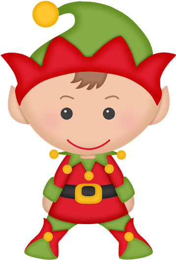 Christmas Elves Clip Art - Duende Santa Claus Png (537x620)