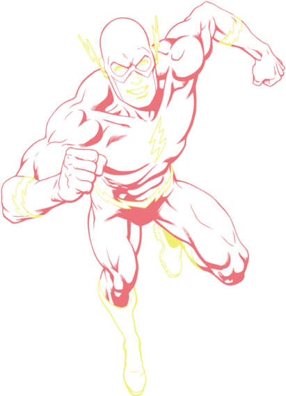 Clipart Royalty Free Download Justice League Neon Men - Illustration (411x570)