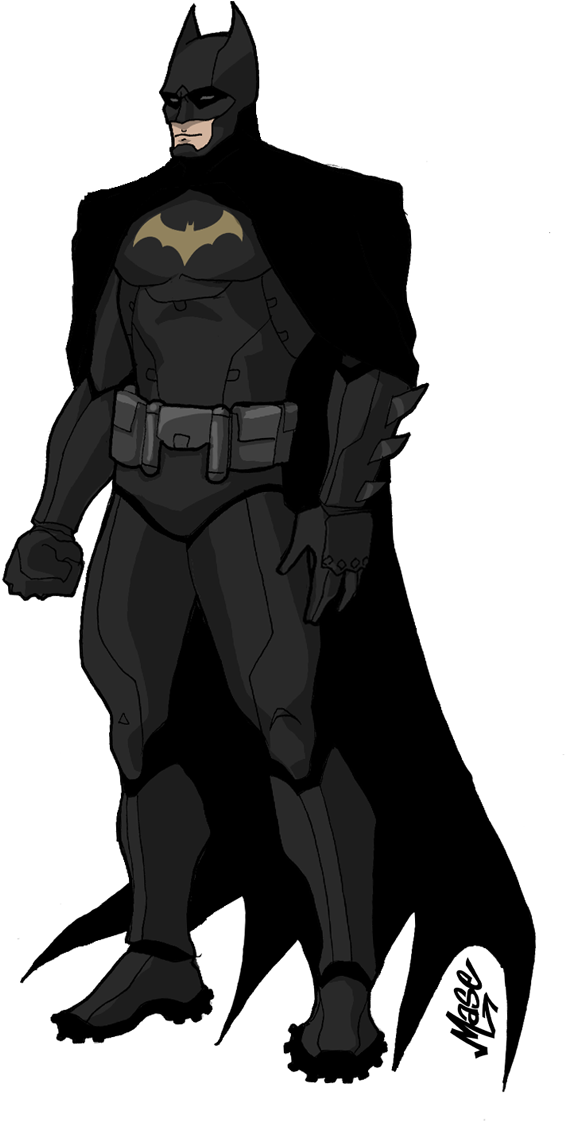 Justice League Fanfiction Transparent Background - Batman Redesign (600x1129)