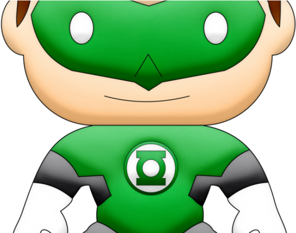 The Green Lantern Clipart Justice League - Molde Lanterna Verde Em Eva (640x480)