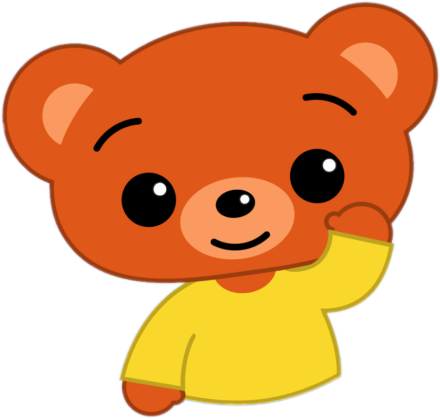Bam The Bear Waving - Bam Plim Plim (922x854)