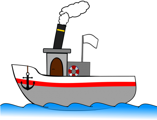 Steamboat Cartoon Transparent Background (500x415)