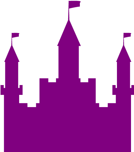 Castle Clipart Purple - Castle Silhouette (512x512)