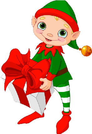 Holiday Wishlist - Christmas Elves Clipart (315x426)