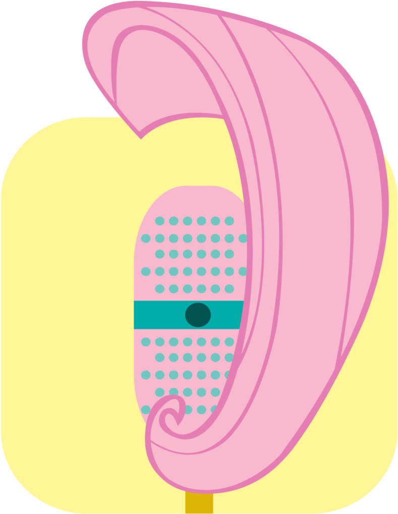 Craftybrony, Fluttershy, Icon, Iphone, Microphone, - My Little Pony Phone Icon (1024x1024)