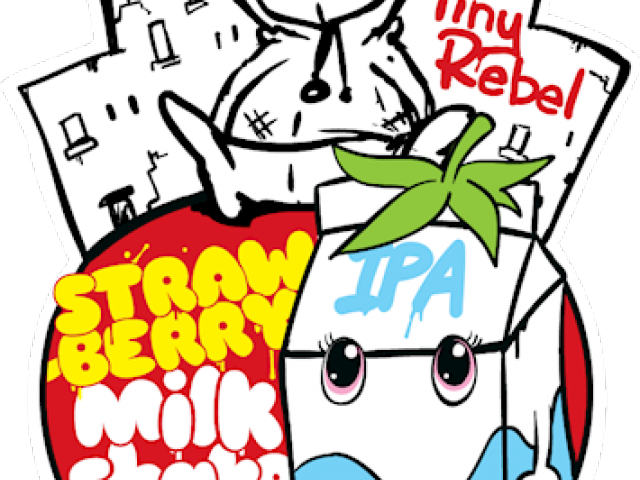 Malt Clipart Strawberry Milkshake - Tiny Rebel Dirty Stop Out (640x480)