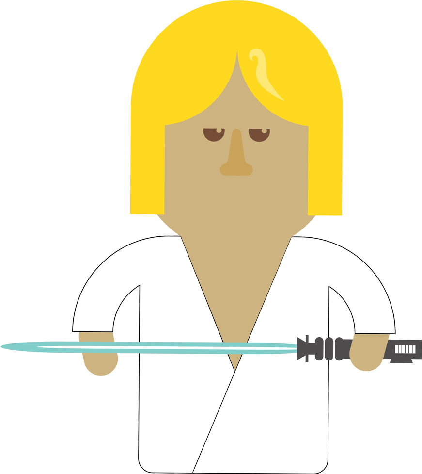 The Naïve Homebody Who Is Happy Tinkering With Droids - Cartoon (1920x1080)