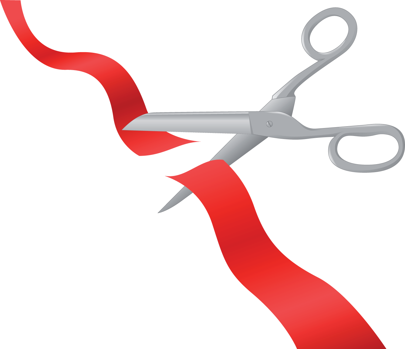 Opening Ceremony Cutting Ribbon Clip Art - Ribbon Cutting Clip Art (1335x1150)