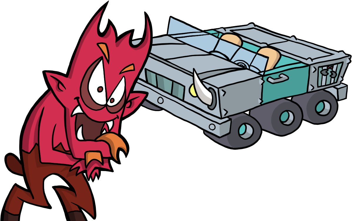 Sinder And His Atv - Cartoon (1280x960)