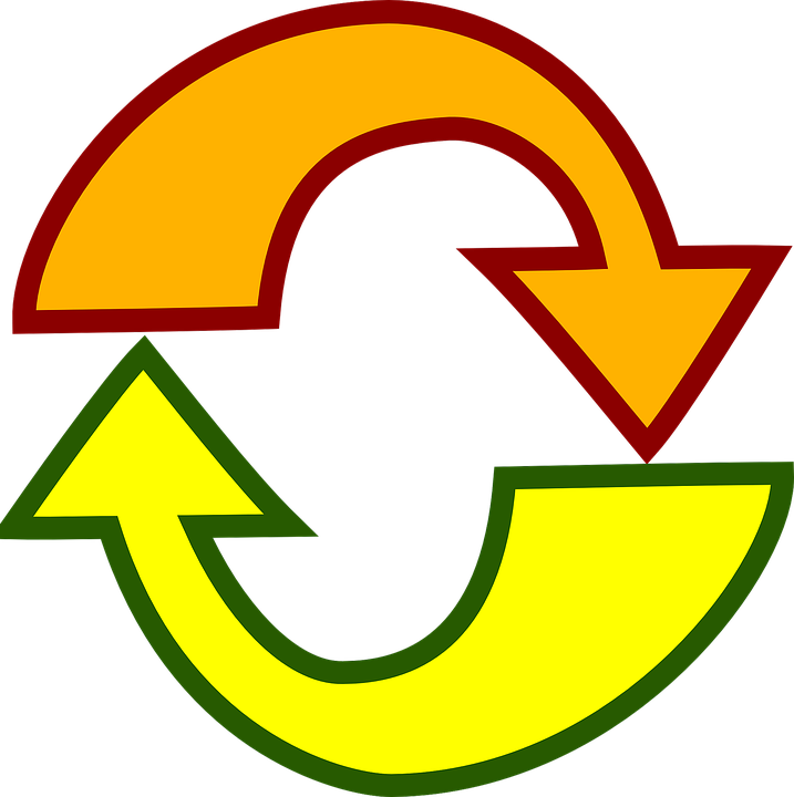 Free Vector Lemon Svg Theme Clip Art - Two Arrows Clip Art (717x720)