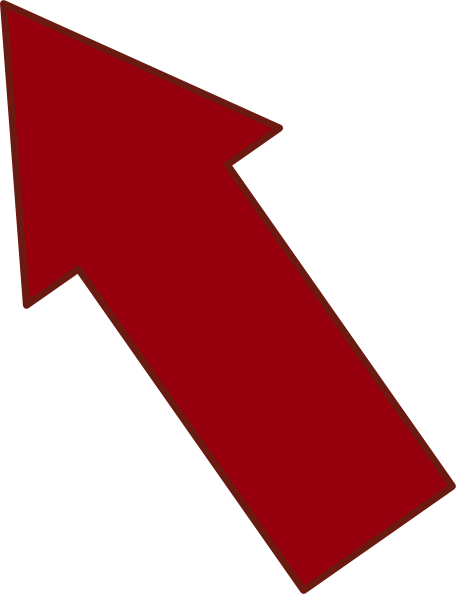 Red Arrow Pointing Upleft Clip Art At Clipart Library - Arrow Pointing Up Left (456x594)