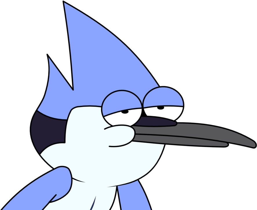 Regular Show Mordecai Face - Mordecai Regular Show Face (1024x731)