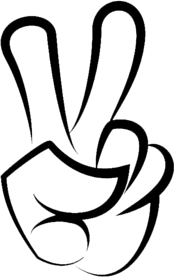 Dopo Aver Ascoltato Frammenti Di Una Mezza Dozzina - Clipart Victory Finger Sign (368x568)