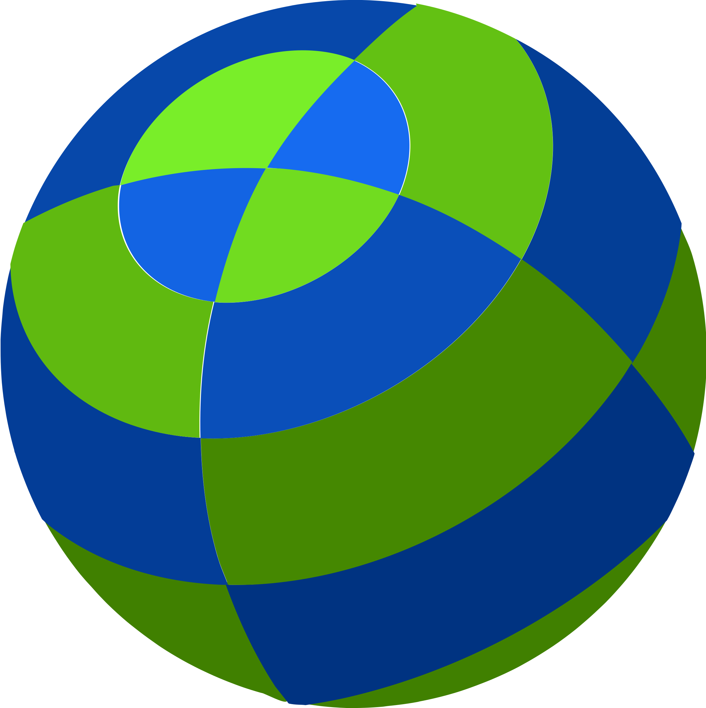 Clipart Two Color Ball - Circle (2393x2400)
