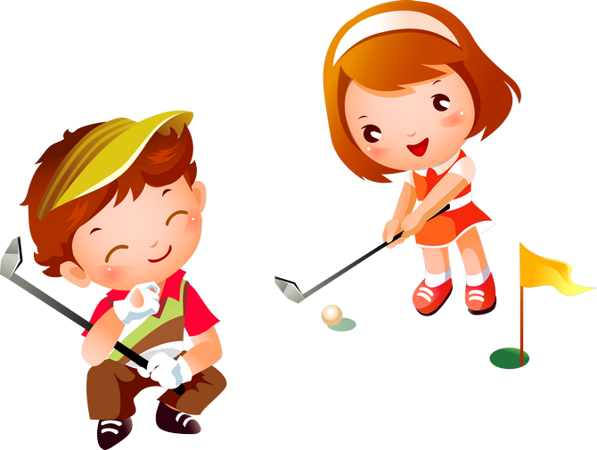 Golf Girl Stock Photography Clip Art - Golf Girl Stock Photography Clip Art (670x505)