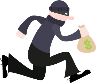 Bank Robber Clipart Png - Robber Clip Art Transparent Background (531x415)