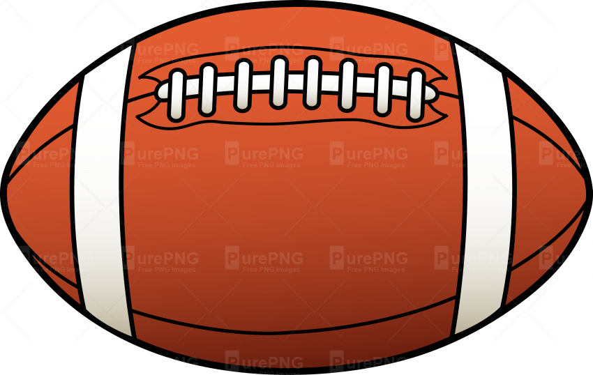 American Football Ball Clipart Png Image - Clip Art Football (850x538)