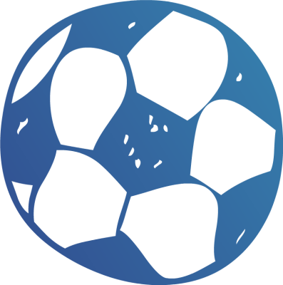 Blue Soccer Ball Clipart - Blue Soccer Ball Clip Art (397x400)