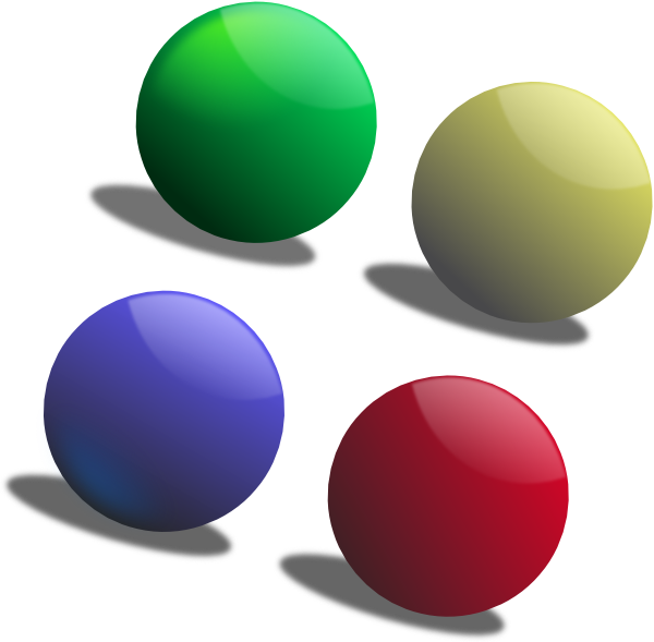 Colour Balls Clip Art At Clker - Balls Clip Art (600x589)