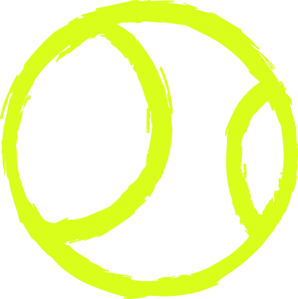 Tennis Ball Icon Clip Art At Clker - Tennis (594x596)