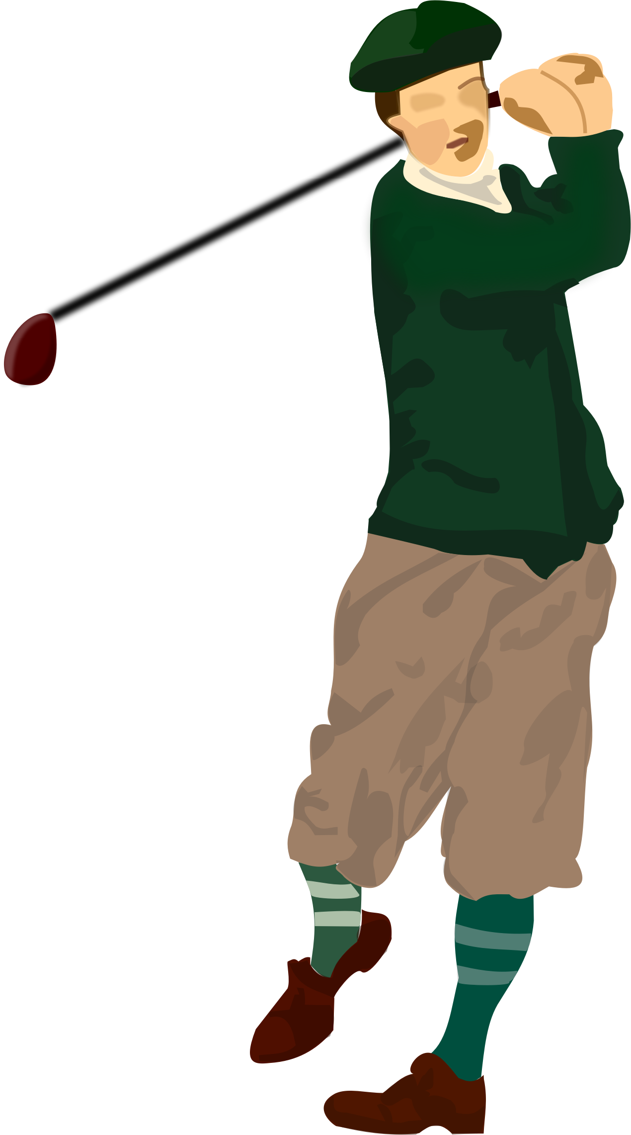 Golf Ball Drop Clip Art - Golf Player Clipart Free (1270x2282)