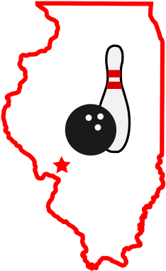 Tri-county Illinois Usbc Usbc Bowling Association Supporting - Small Illinois Outline (304x430)