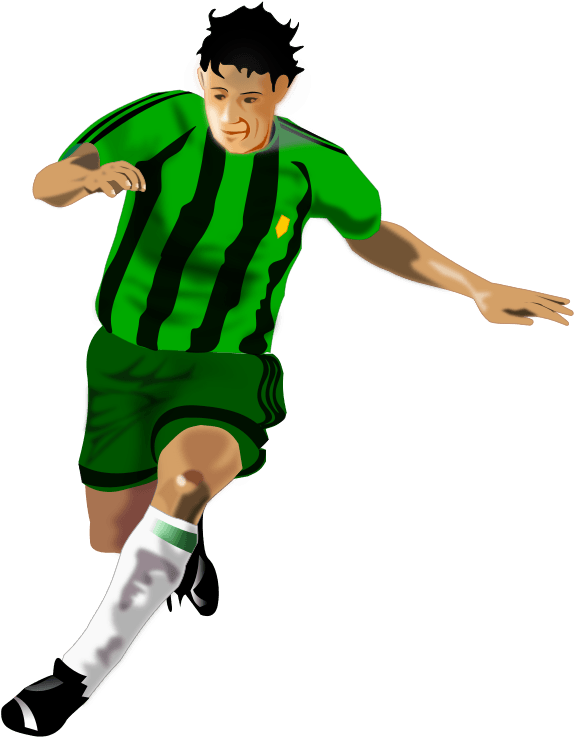 Embed This Clipart - Soccer Player Clipart Without Ball (594x800)