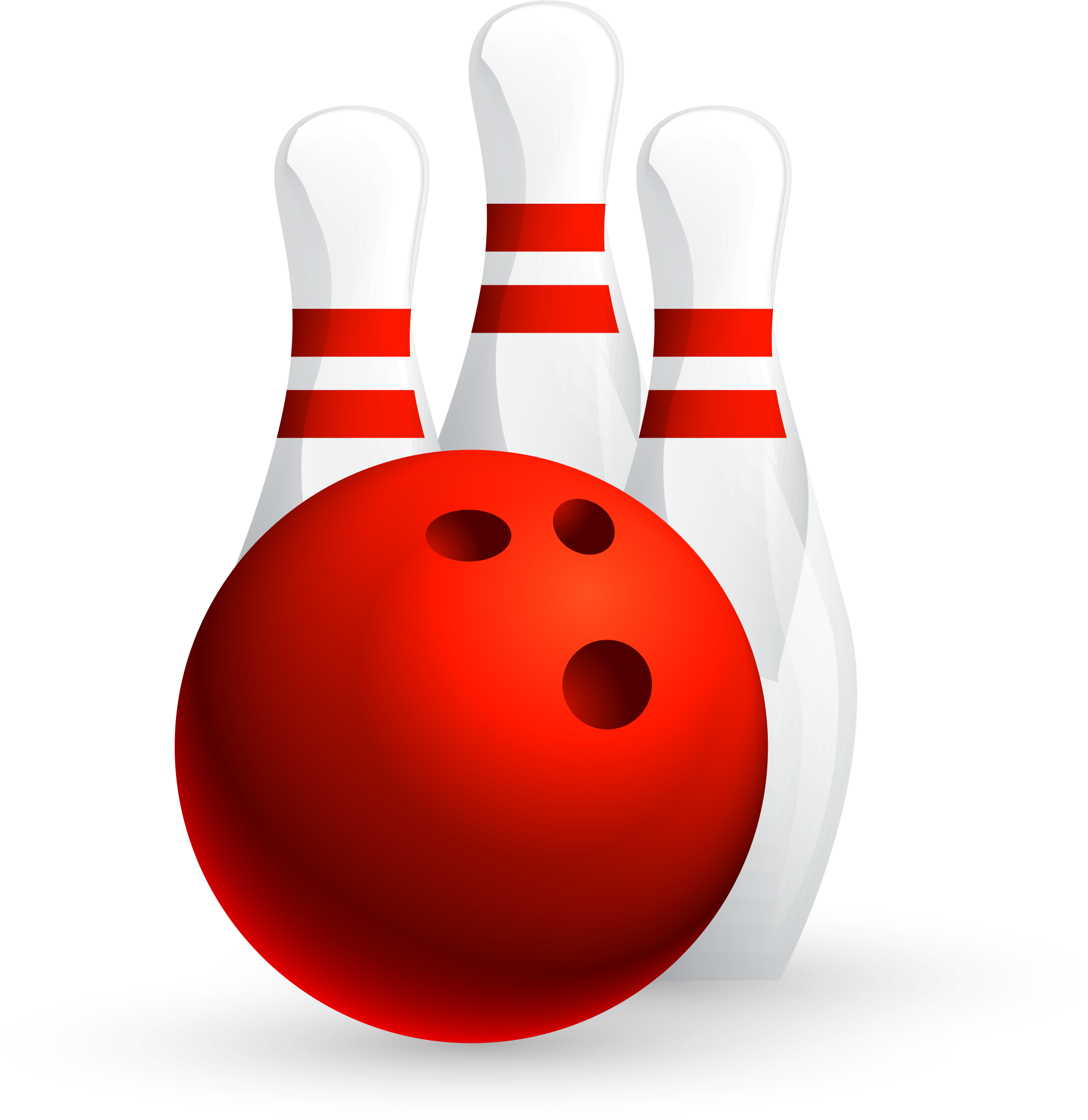 Bowling Ball Ten-pin Bowling Game Bowling League - Red Bowling Ball (2244x2175)