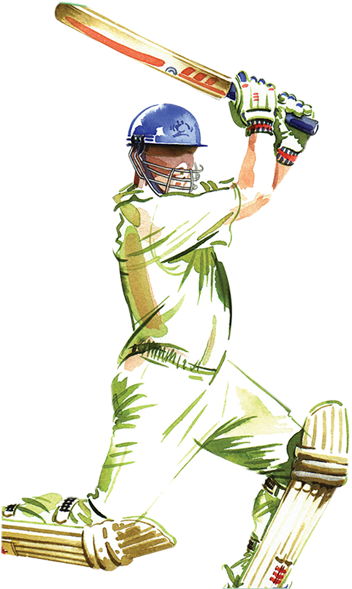 Cricket Player Playing Shot Png Image - Cricket Png (621x641)