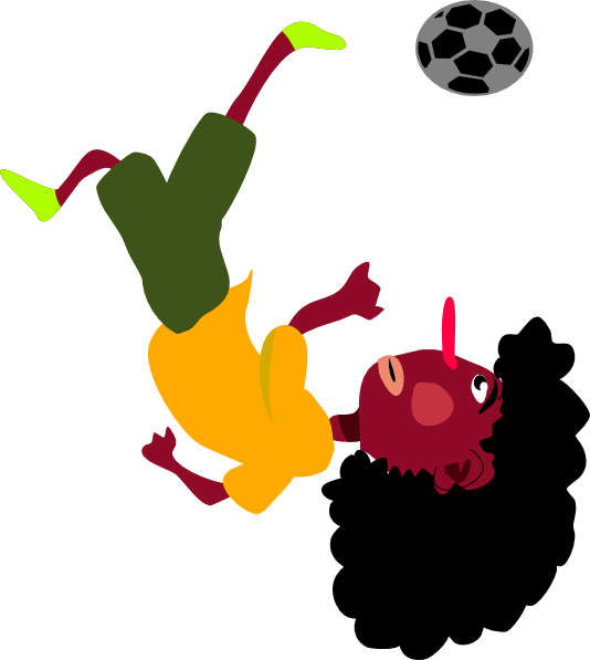 Bicycle Kick Clip Art - Animated Gif Soccer Bicycle Kick (534x597)