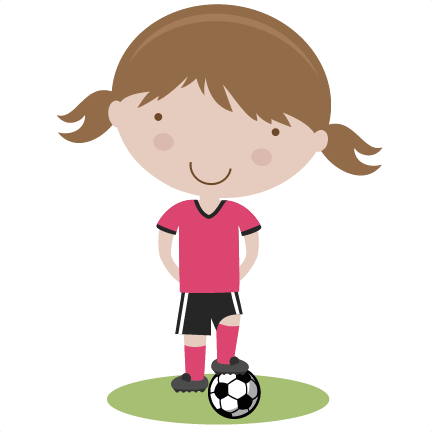 Girl Soccer Player Svg Cutting File Soccer Svg Cut - Girl Soccer Player Clipart (432x432)