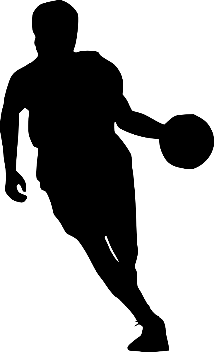 Free Download - Basketball Player Silhouette Png (731x1200)