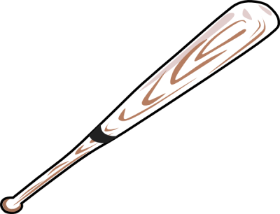 Baseball Bat Baseball Ball And Bat Clip Art Free Clipart - Baseball Bat Clip Art Png (400x306)