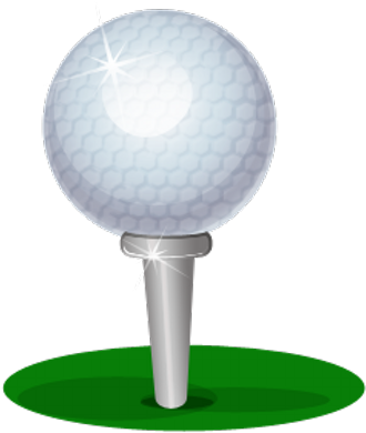 World Golf Picks - Png Golf Ball On Tee (400x400)