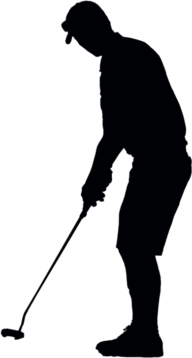 New Images 2018 Golf Clipart Black And White Free Download - Golfer Silhouette (533x800)