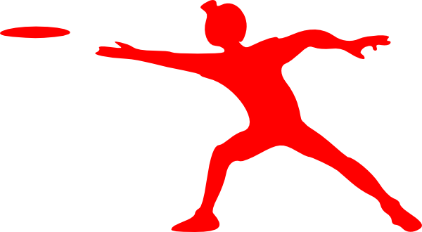 Sportsman Throwing Ultimate Frisbee - Frisbee Golf Clip Art (600x330)