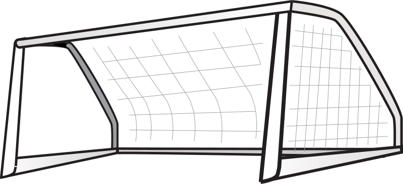 Text Free Soccer Goal - Football Goals Clipart (800x367)