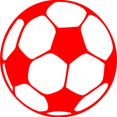 Red Ball - Red Soccer Ball Png (400x400)