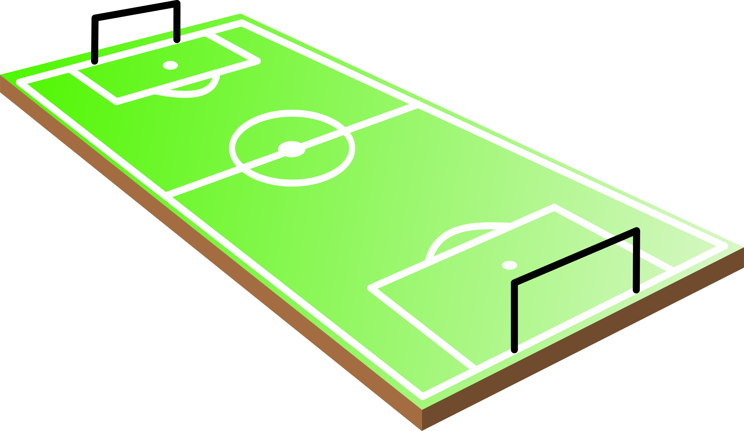 Football Field Clip Art - Icon Lapangan Sepak Bola Png (2400x1393)