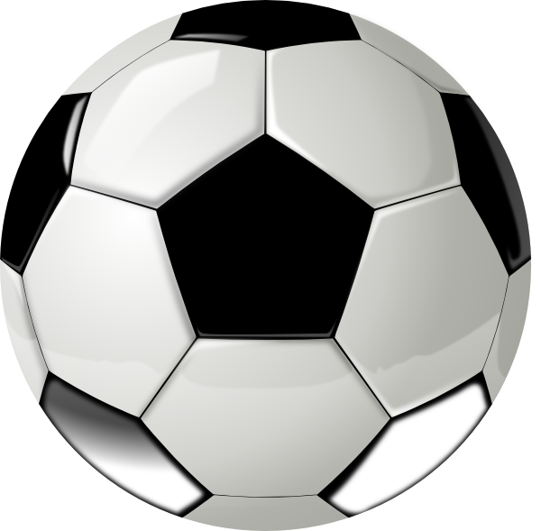 Real Football Ball No Shadow Clip Art - Soccer Ball Square Car Magnet 3" X 3" (600x589)